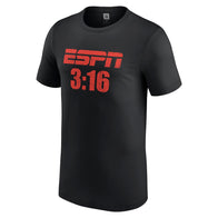 Men's Black WWE ESPN 3:16 T-Shirt - DASH RACEGEAR image 2