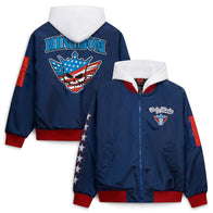 Men's Blue Cody Rhodes Full-Zip Hooded Jacket - DASH RACEGEAR image 1