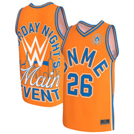 Unisex ProSphere Orange Saturday Night's Main Event Basketball Jersey - DASH RACEGEAR image 1