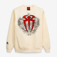 Men's Cream Roman Reigns The Original Tribal Chief Bone Sweatshirt - DASH RACEGEAR image 2