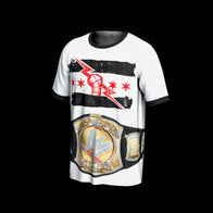 Men's ProSphere White CM Punk Spinner Belt T-Shirt - DASH RACEGEAR image 2