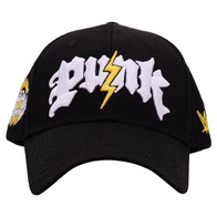 Men's Black CM Punk Electric Punk Snapback Hat - DASH RACEGEAR image 1