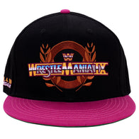 Men's Black/Pink WrestleMania IX Las Vegas '93 Snapback Hat - DASH RACEGEAR image 1