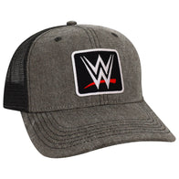 Men's Black WWE Patch Mid-Pro Dashboard Trucker Snapback Hat