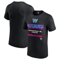 Men's Black WrestlePalooza 2025 Retro T-Shirt