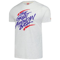 Men's Homage Heather Gray The Great American Bash Retro Event Logo Tri-Blend T-Shirt