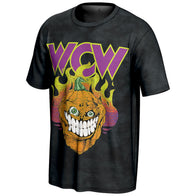 Men's ProSphere Black WCW Halloween Havoc Pumpkin T-Shirt