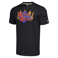 Men's Homage Heather Black King Of The Ring Retro Event Logo T-Shirt