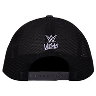 Men's Black/White WrestleMania 42 Logo Snapback Hat - DASH RACEGEAR image 4