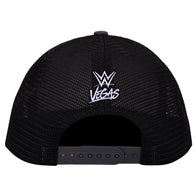 Men's Black/White WrestleMania 42 Logo Snapback Hat - DASH RACEGEAR image 4