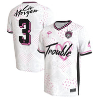 Youth ProSphere White Liv Morgan Soccer Jersey - DASH RACEGEAR image 1
