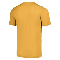 Men's Homage Yellow Shockmaster Has Entered Tri-Blend T-Shirt