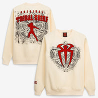Men's Cream Roman Reigns The Original Tribal Chief Bone Sweatshirt - DASH RACEGEAR image 1