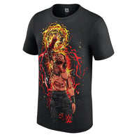 Men's Black Roman Reigns Aura Cartoon T-Shirt - DASH RACEGEAR image 2