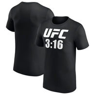 Men's Black UFC 3:16 T-Shirt - DASH RACEGEAR image 1