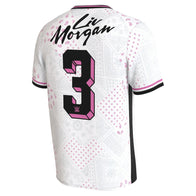 Unisex ProSphere White Liv Morgan Soccer Jersey - DASH RACEGEAR image 3