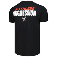 Men's Ripple Junction Black RAW Ruthless Aggression Era Collage T-Shirt