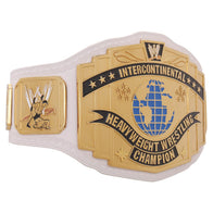 WWE Intercontinental Scratch Logo White Replica Title Belt