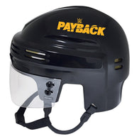 2023 WWE Payback Sportstar Black Hockey Mini Helmet