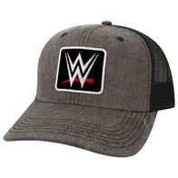 Men's Black WWE Patch Mid-Pro Dashboard Trucker Snapback Hat