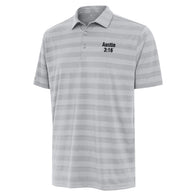 Men's Antigua Gray "Stone Cold" Steve Austin Tunnel Polo - DASH RACEGEAR image 2