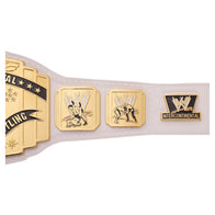 WWE Intercontinental Scratch Logo White Replica Title Belt
