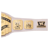 WWE Intercontinental Scratch Logo White Replica Title Belt