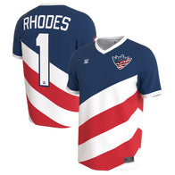 Youth ProSphere Blue Cody Rhodes Soccer Jersey - DASH RACEGEAR image 1