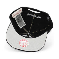 Men's Mitchell & Ness Black WWE Scratch Logo Core Wire Snapback Hat