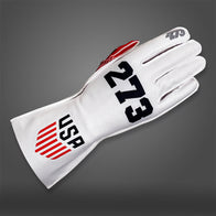 USA WHITE - Glove | DASH RACEGEAR
