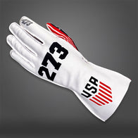 USA WHITE - Glove | DASH RACEGEAR