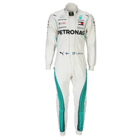 Sponsor logos on Valtteri Bottas 2018 Mercedes F1-inspired Singapore GP race suit