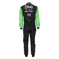Valtteri Bottas signature below the Stake Kick Sauber logo on his 2024 F1 race suit – Dash Racegear.