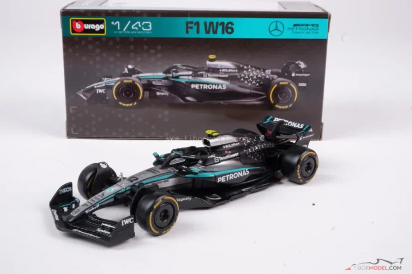 Kimi Antonelli Mercedes-AMG W16 number 12 car in a 1:43 scale model.