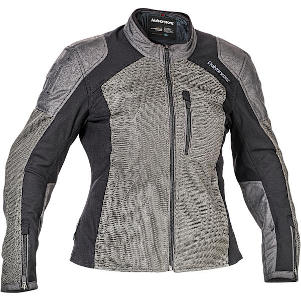 Halvarssons Ladies Arvika dark grey mesh textile motorcycle jacket for hot-weather riding.