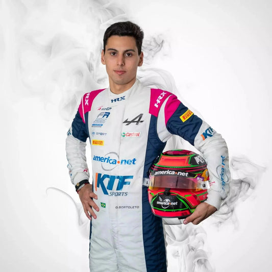 Gabriel Bortoleto 2022 Trident Racing Suit for junior formula and F2 fans