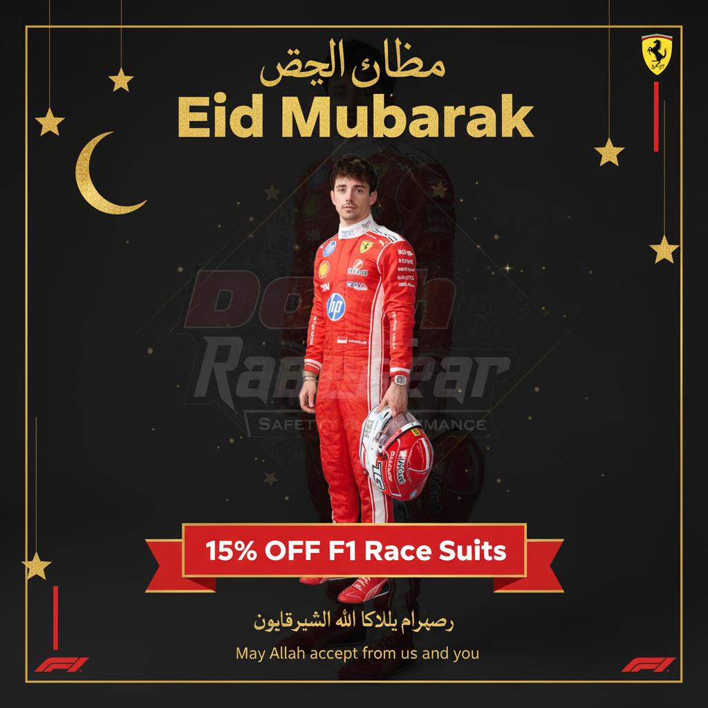 Eid Mubarak – 15% Off Charles Leclerc 2026 Ferrari F1 Race Suit