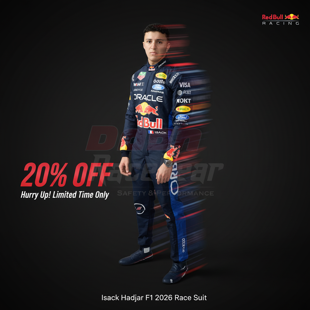Isack Hadjar F1 2026 Race Suit: Own the Red Bull Racing RB22 Official Replica