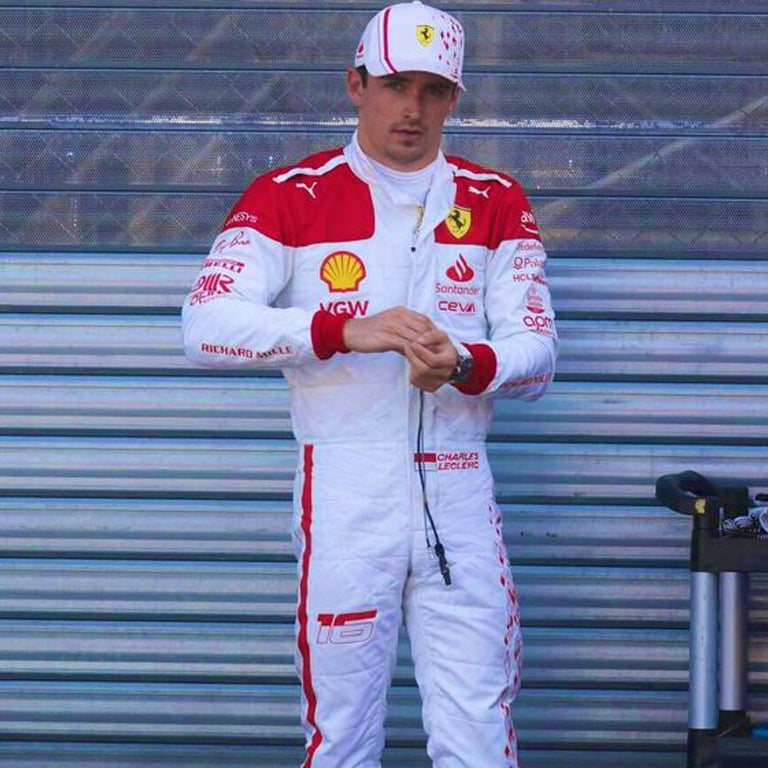 2023 Charles Leclerc Monaco GP Ferrari F1 Replica Race Suit Dash Racegear product image 1