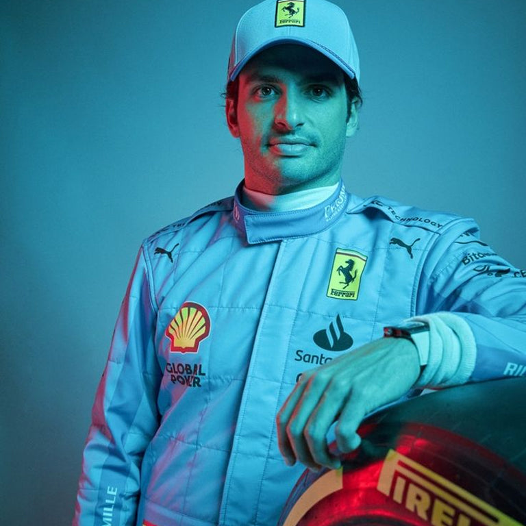 2024 Carlos Sainz Scuderia Ferrari Miami GP F1 Replica Race Suit Dash Racegear product image 1