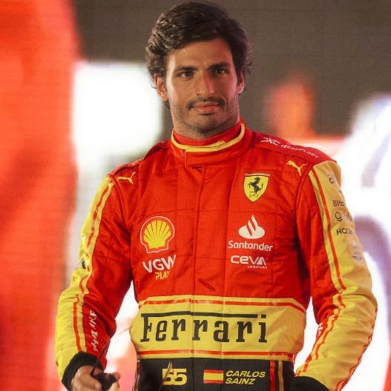 2023 Carlos Sainz Monza GP Ferrari F1 Race Replica Suit Dash Racegear product image 2
