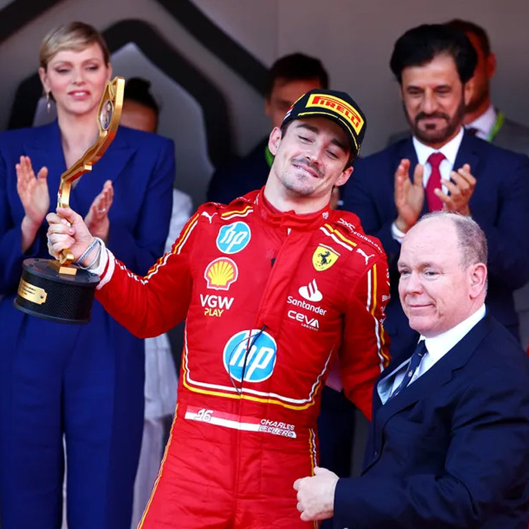 2024 Charles Leclerc Monaco GP Ferrari F1 Replica Race Suit Dash Racegear product image 3