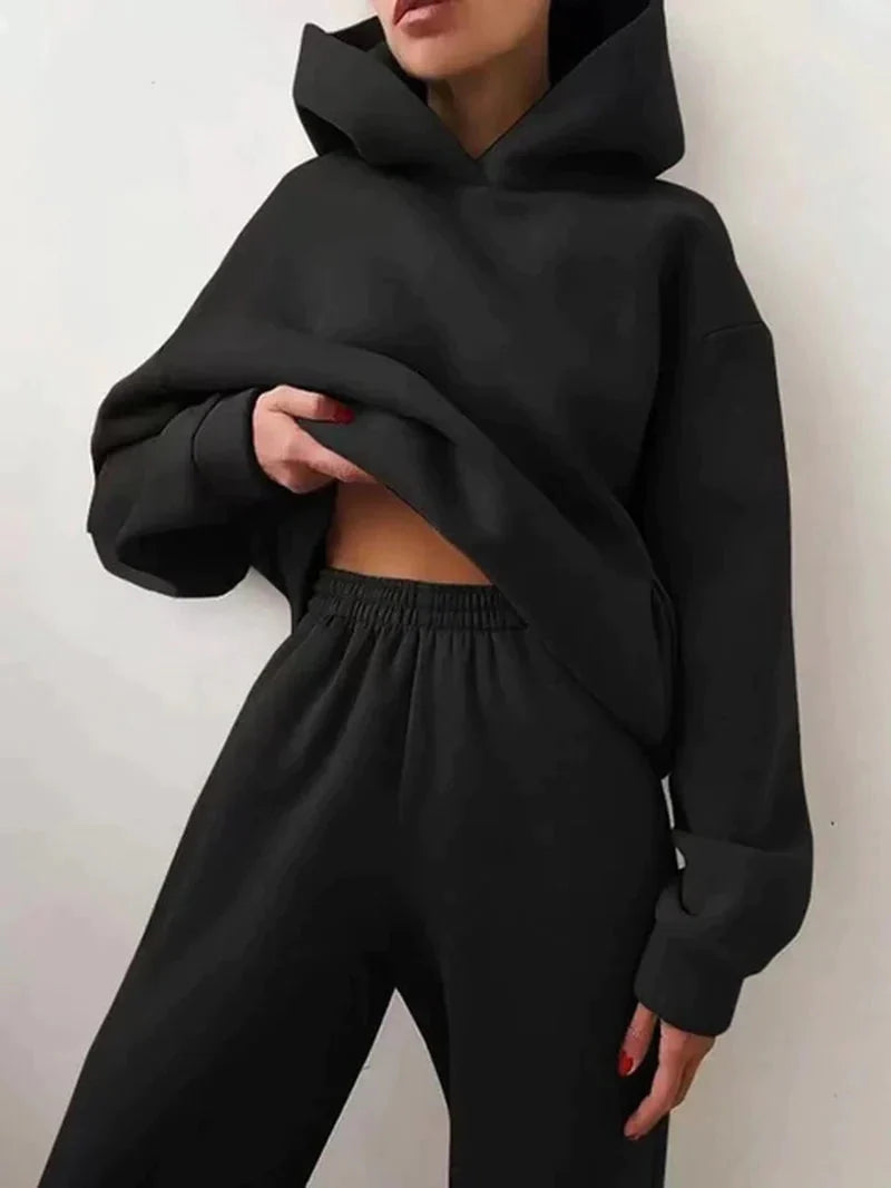 Two - Piece Tracksuit Set - Black - XXXL - 42275247521861