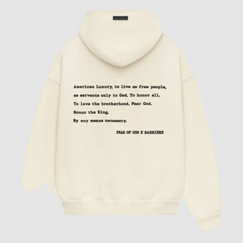 Barriers x Fear Of God American Luxury Hoodie Hoodie unisex detail view 2 | Dash Racegear — Barriers Collab Hoodie – Fear of God American Design