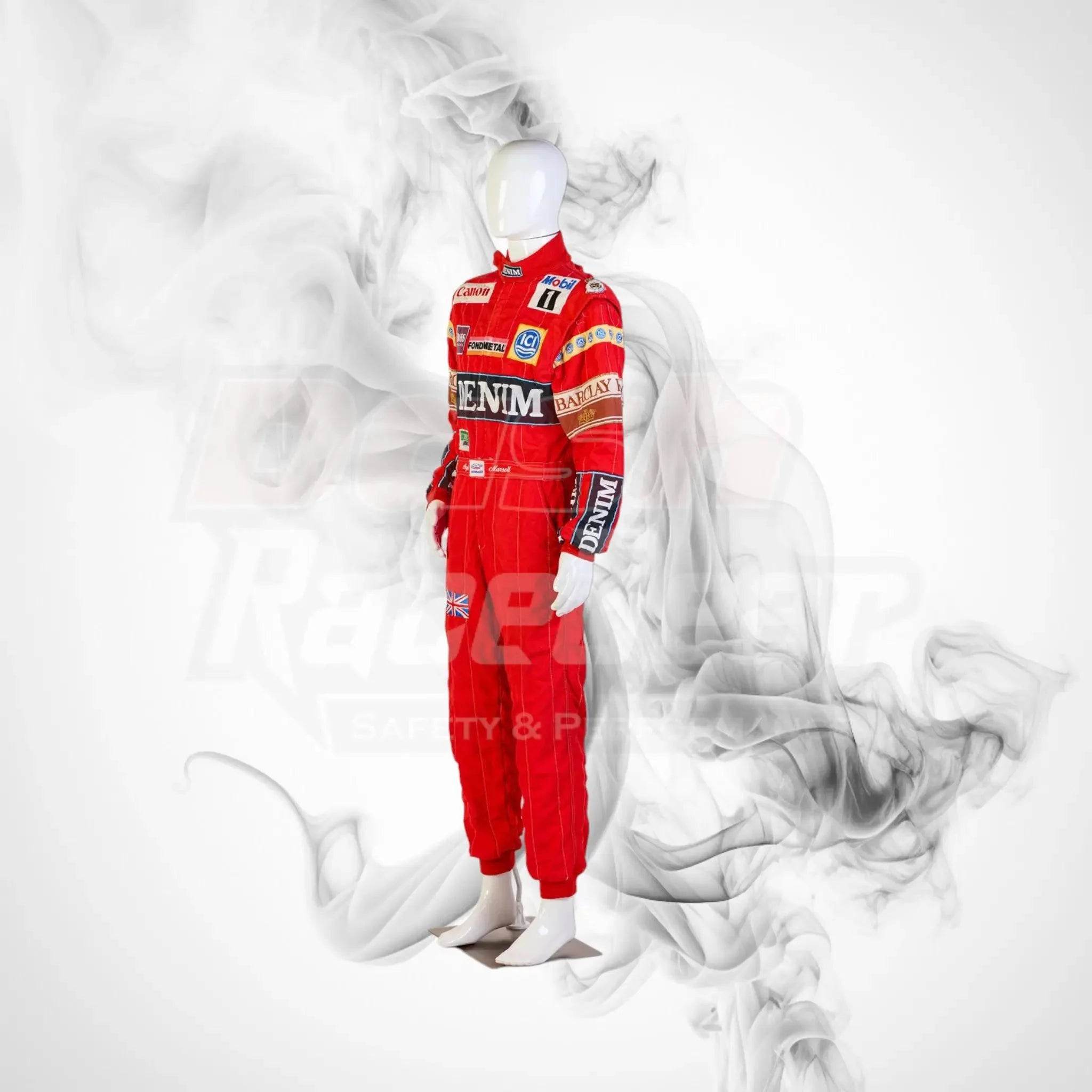 1988 Canon Williams Stand 21 Formula 1 NIGEL MANSELL’S Race Suit - Dash Racegear Store