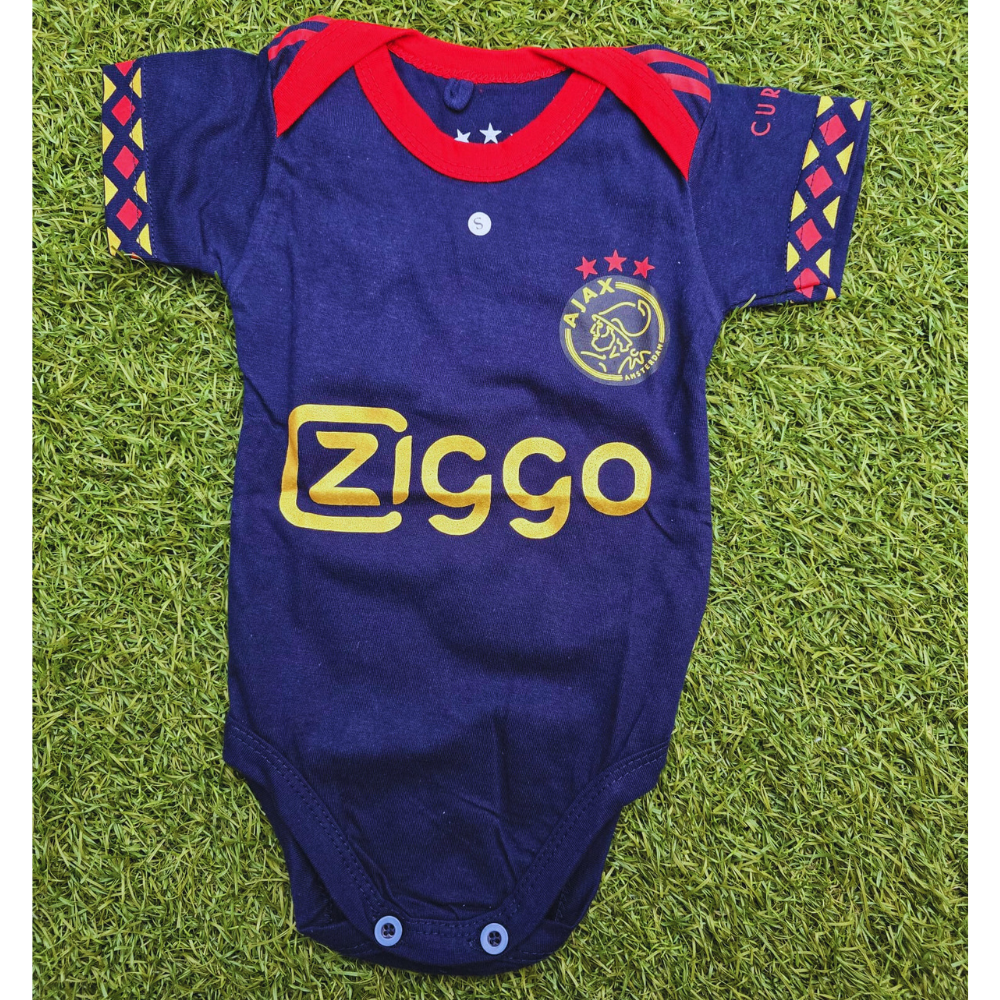 Limited AJAX Away soccer jersey baby romper Fan Edition | 100% cotton - baby romper image 2