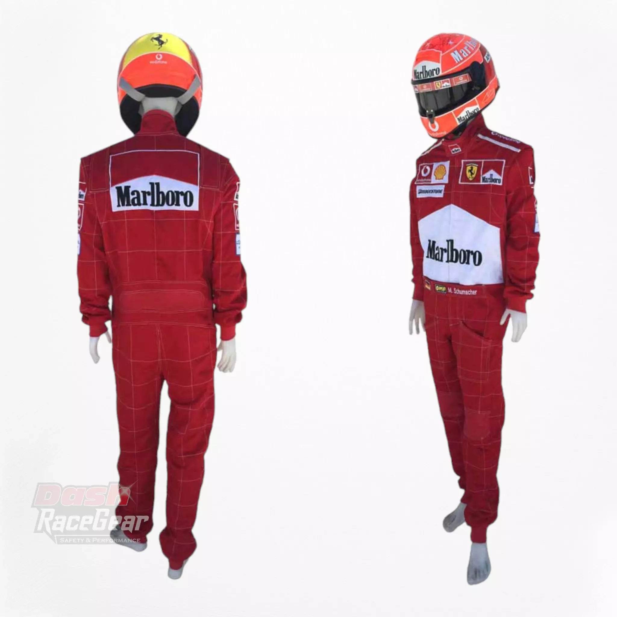 2004 Michael Schumacher Ferrari F1 Embroidered Racing Suit - Dash Racegear Store