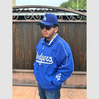 Mitchell & Ness 2005 Dodgers Dugout Jacket Jacket unisex detail view 6 | Dash Racegear — Dodgers 2005 Dugout Jacket – Mitchell & Ness Heritage Collection