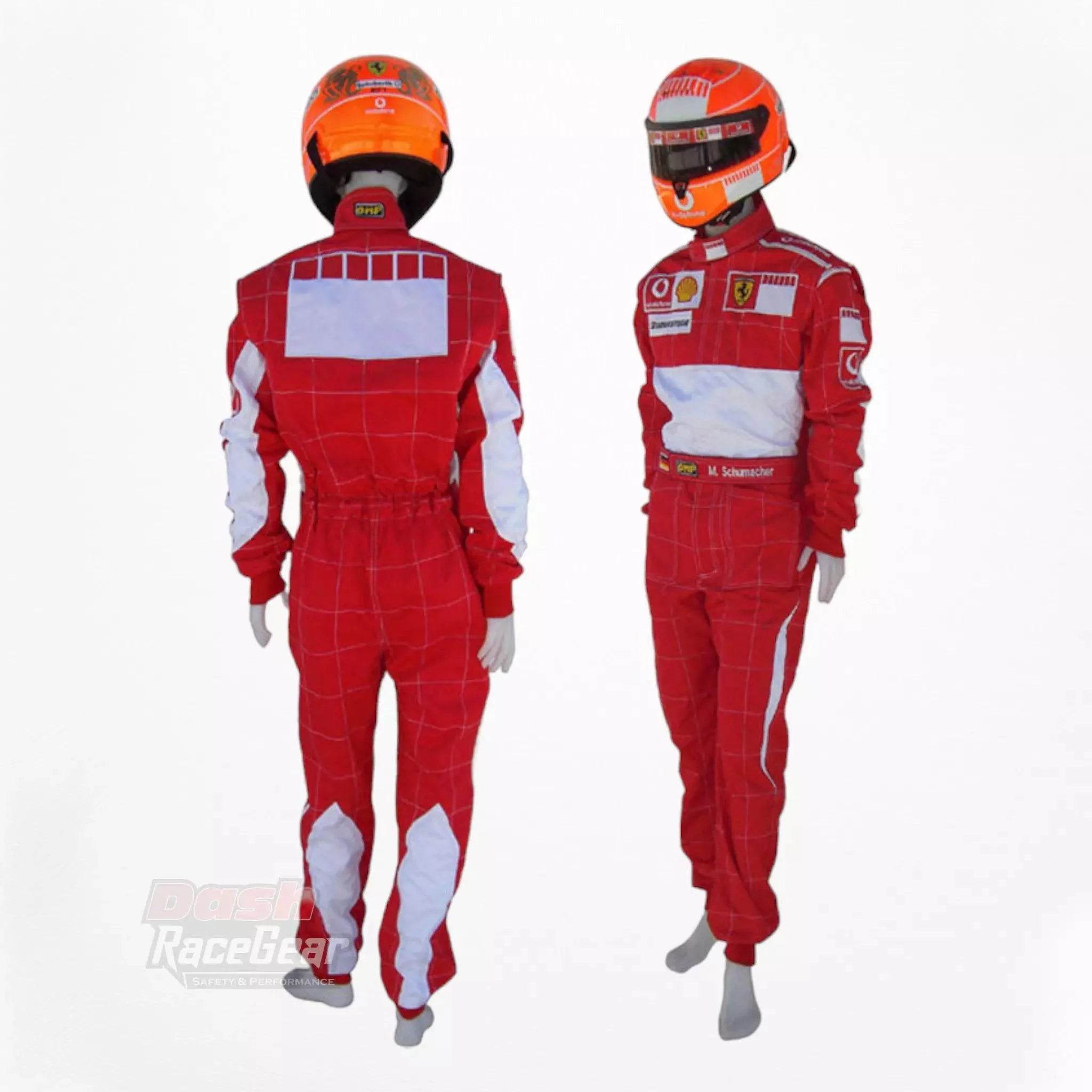 2006 Michael Schumacher BAR CODE Ferrari F1 Embroidered Racing Suit - Dash Racegear Store