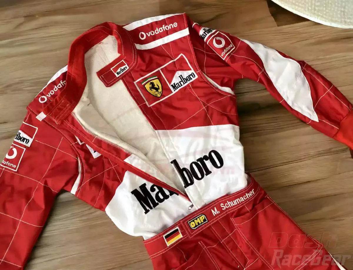 2006 Michael Schumacher Ferrari F1 Embroidered Racing suit - Dash Racegear Store